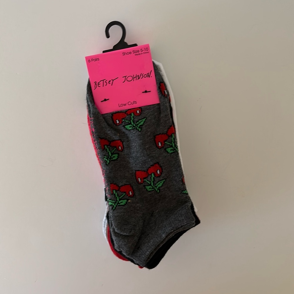 Betsey Johnson Low Cut Socks